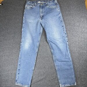 Carhartt Jeans Men's 36x34 Blue B17 DST Denim Relaxed Fit Baggy Work